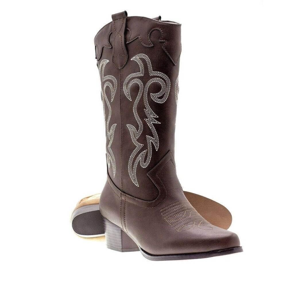 Canyon Trails Women's Western Rodeo Cowboy Boots Brown size 8M - Picture 8 of 8